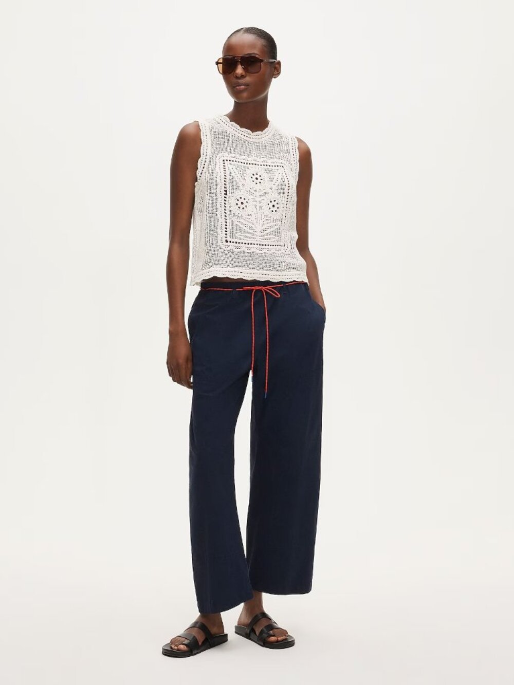 J.Crew Tall Luna Pant in Navy, Size Large